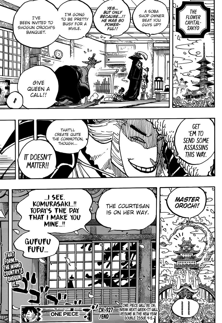 One Piece, Chapter 927 - The Courtesan