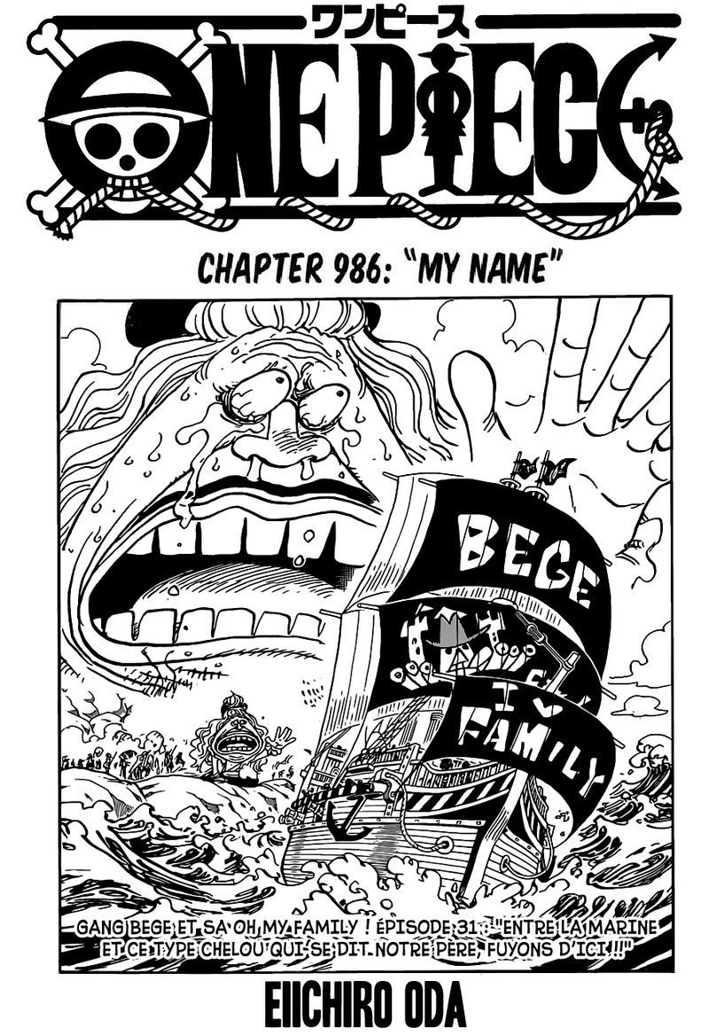 One Piece, Chapter 986 image 01