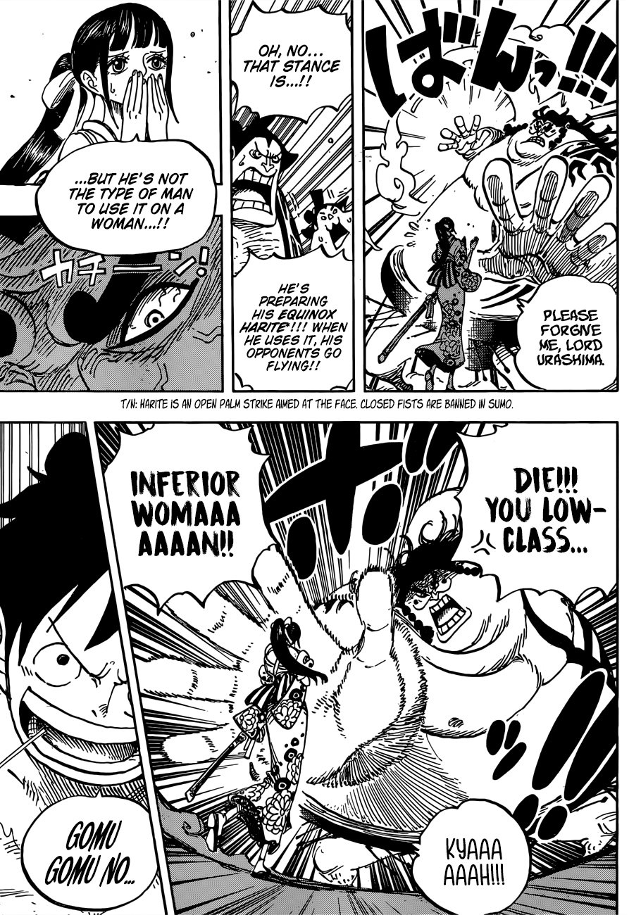 One Piece, Chapter 916 - A Great Sumo Match in The Wano Country image 06