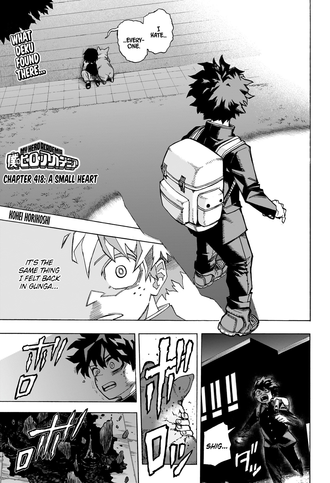 My Hero Academia, Chapter 418 image 01