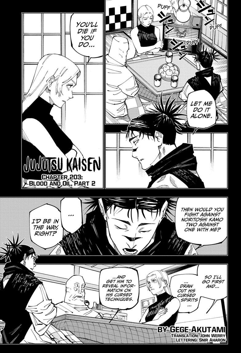 Jujutsu Kaisen, Chapter 203 image 01