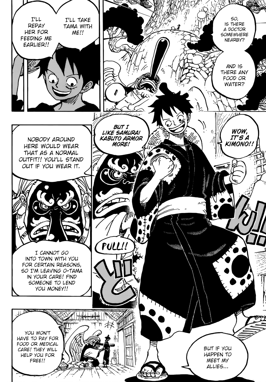 One Piece, Chapter 912 - Amigasa Village image 08