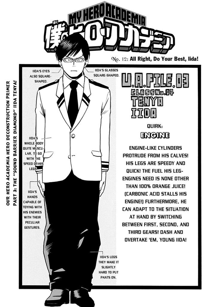 My Hero Academia, Chapter 12 - All Right, Do Your Best, Iida! image 04