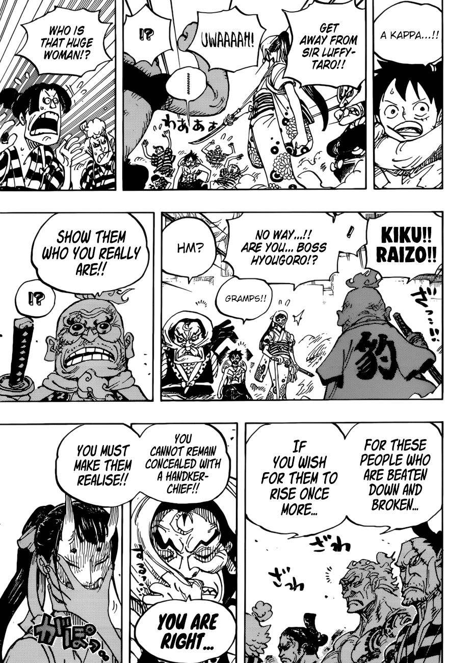 One Piece, Chapter 948 - Kawamatsu the kappa takes the stage image 14