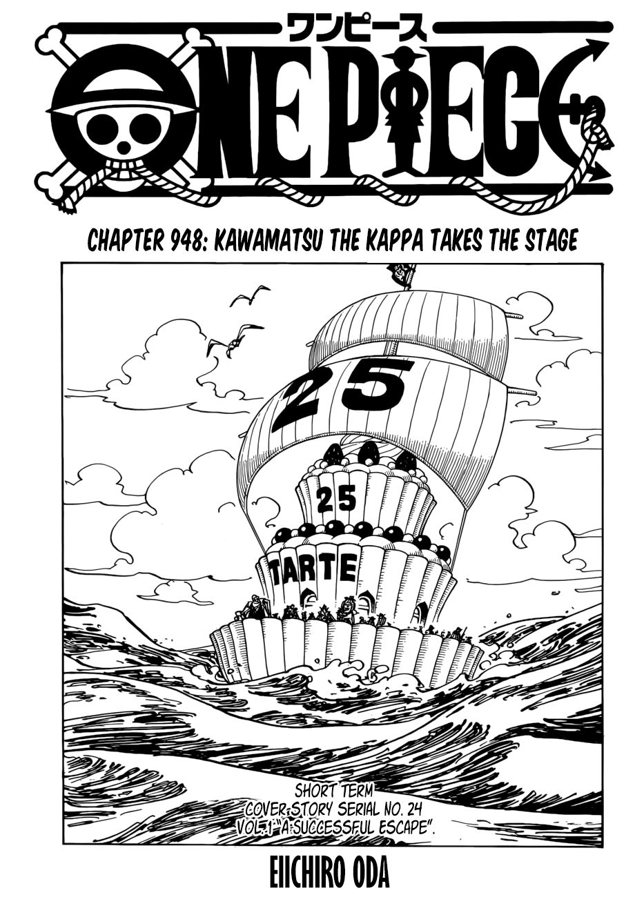 One Piece, Chapter 948 - Kawamatsu the kappa takes the stage image 01