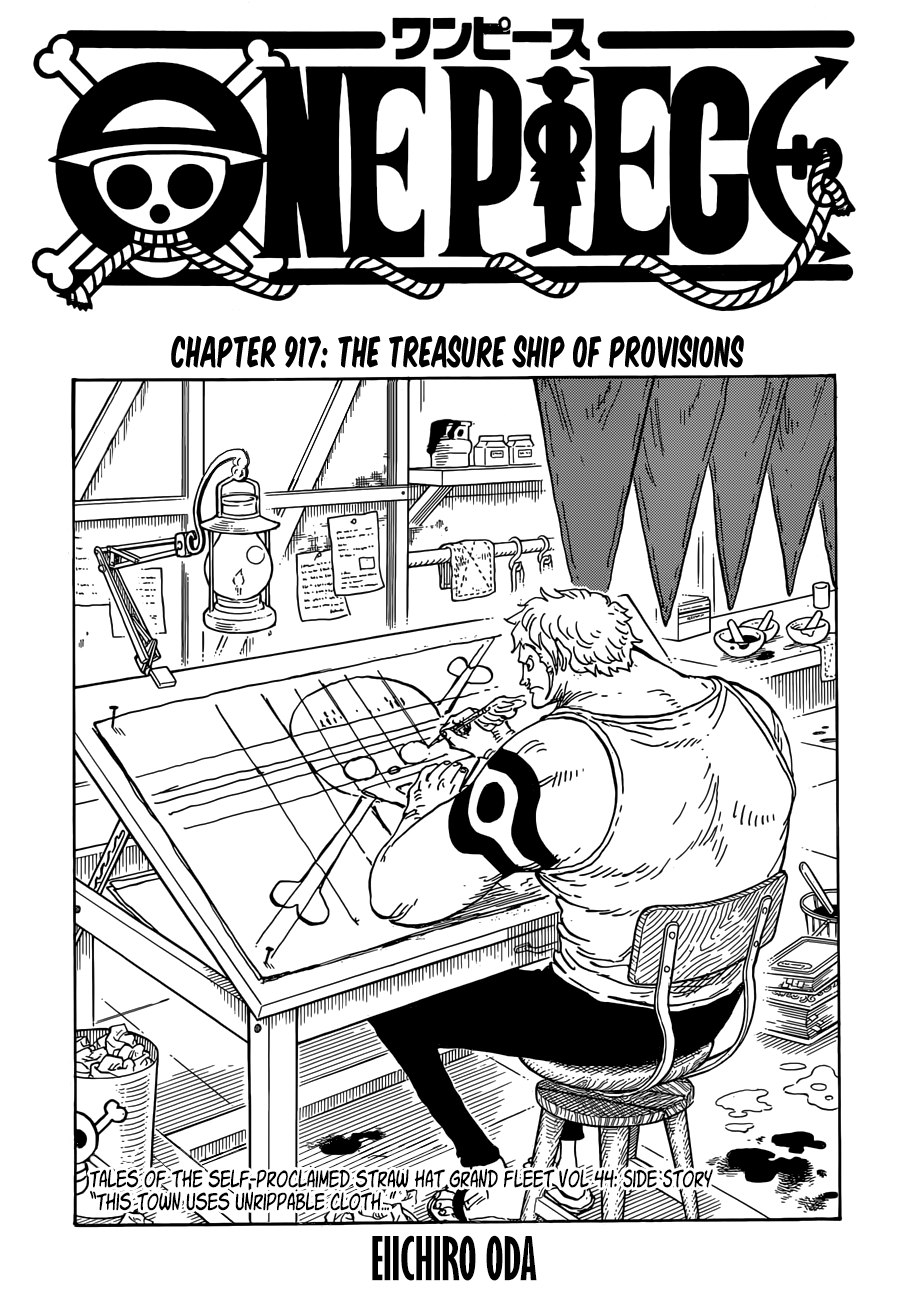 One Piece, Chapter 917 - The Treasure Ship of Provisions image 01