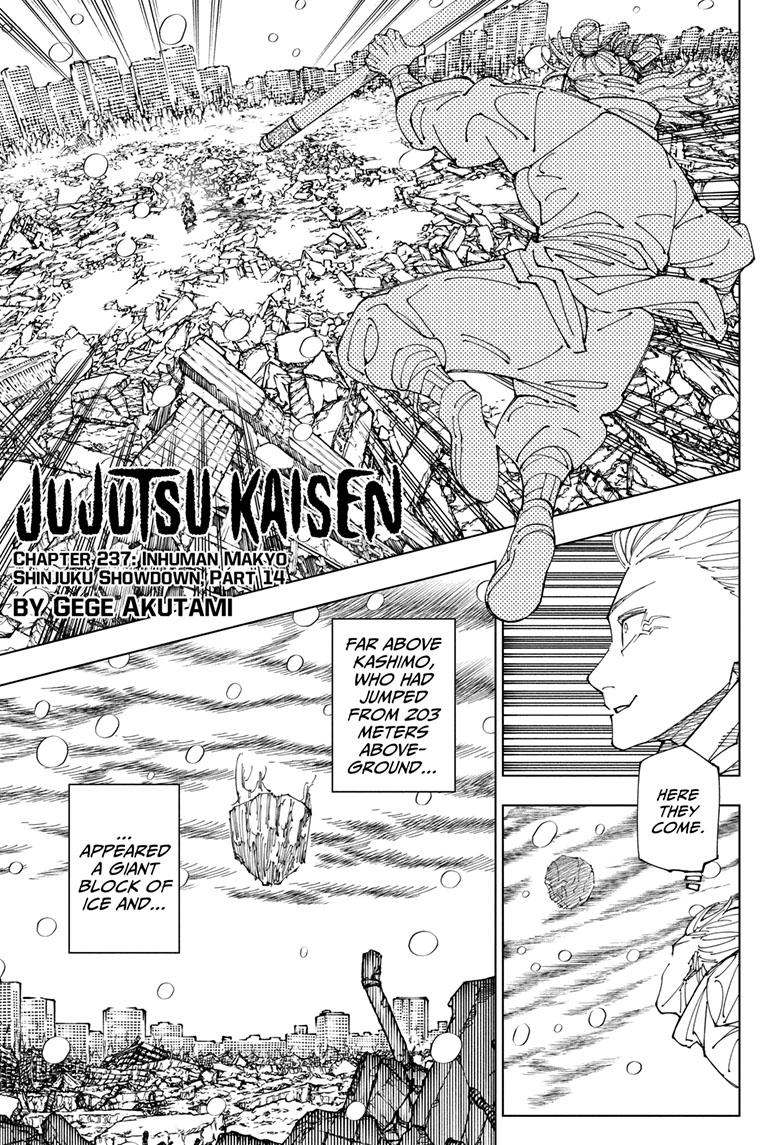 Jujutsu Kaisen, Chapter 237 image 01