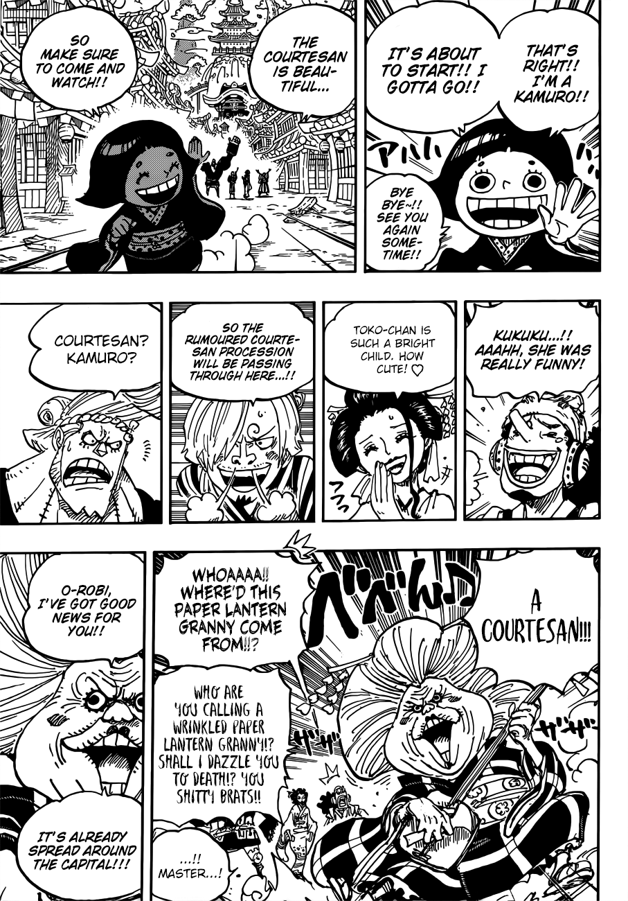 One Piece, Chapter 927 - The Courtesan