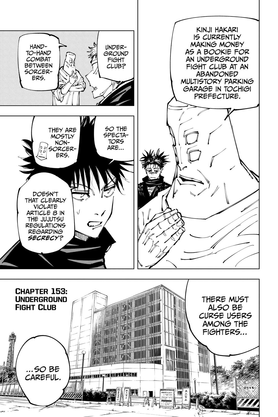 Jujutsu Kaisen, Chapter 153 image 07