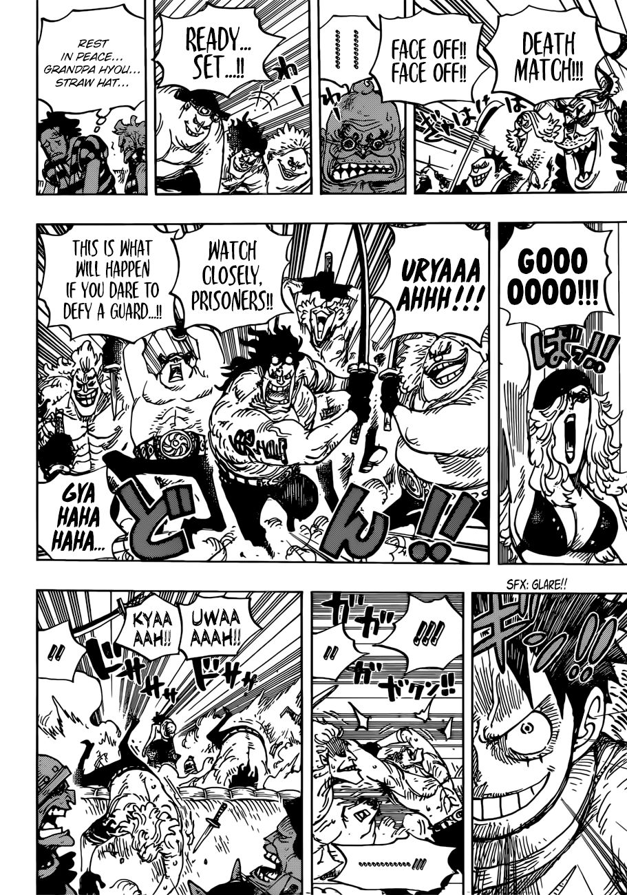 One Piece, Chapter 936 - The Great Sumo Inferno Tournament image 09