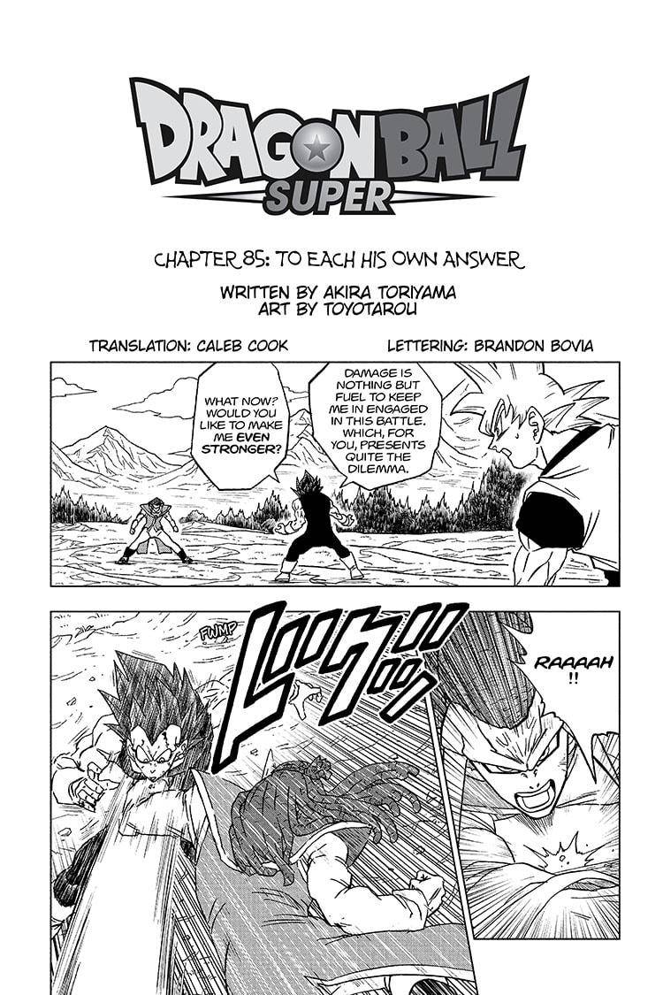 Dragon Ball Super, Chapter 85 image 01