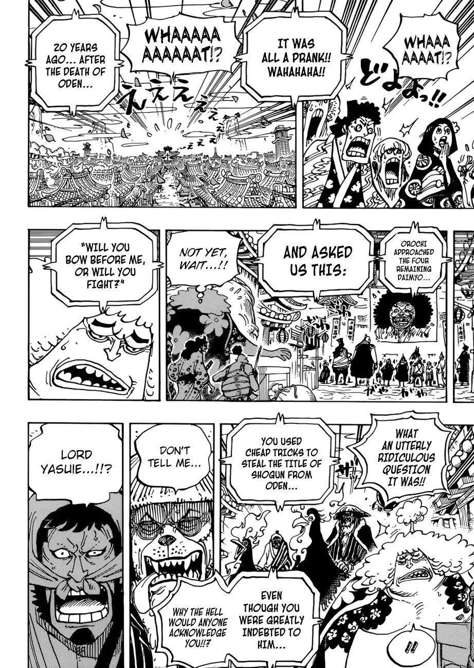 One Piece, Chapter 942 - The Daimyo Of Hakumai, Shimotsuki Yasuie image 10