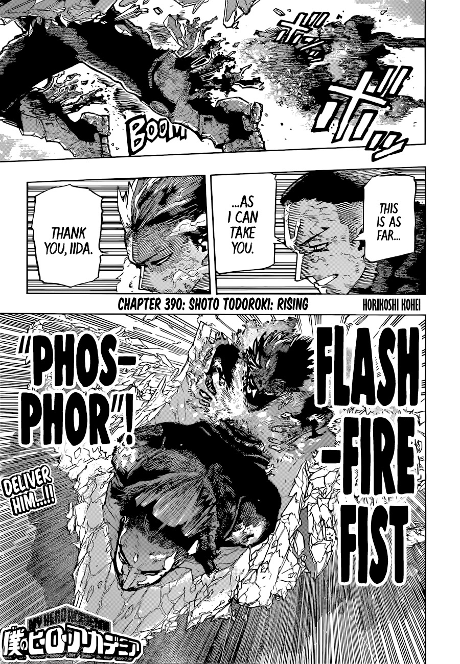 My Hero Academia, Chapter 390 image 01